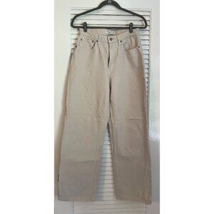 Abercrombie & Fitch Curve Love High Rise Loose Jean 27 Regular Stone / Beige